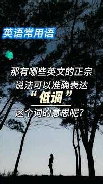 为什么聪明的人，都在悄悄保持低调？4个地道英语表达，别错过！#英语学习 #职场英语 #英语口语 #英语表达 #EnglishVocabulary #LearnEnglish