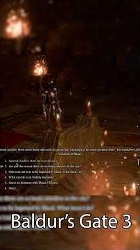 Game: Baldur's Gate 3 (BG3) #gameplay #highlights