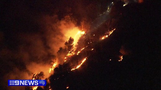 Adelaide's exploding bat population is being blamed for a fast-moving fire that forced a late night evacuation at Mitcham. The blaze was sparked by a flying-fox electrocuted on overhead wires and tonight we're warned it won't be a one-off. #9News | 9 News Adelaide