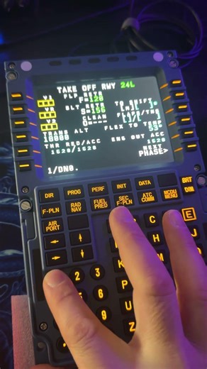 MCDU for Airbus in Flight Simulator is must have!✈️ #aviation #flightsimulator #msfs2024