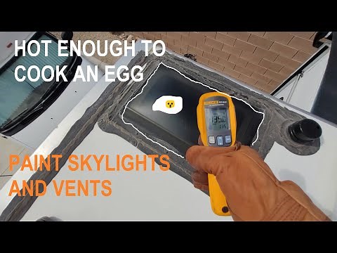 PLASTI DIP PAINT your RV SKYLIGHTS and ROOF VENTS | Great Results