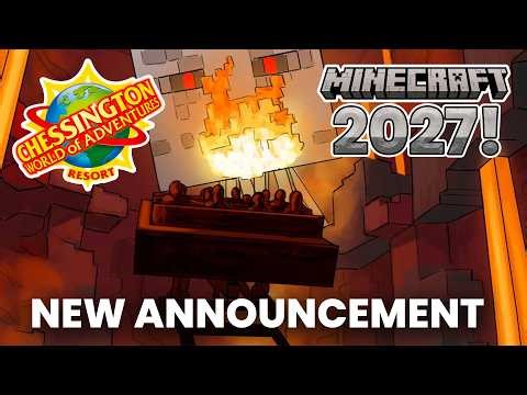 Minecraft World Coming to Chessington World of Adventures in 2027! New Indoor Coaster, Land Details!