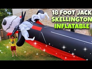 OUR BIGGEST INFLATABLE Jack Skellington 18 Foot Nightmare Before Christmas EPIC Halloween Blow Up