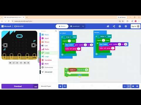 Beginning start up Micro bit