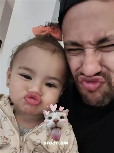 Like Father, Like Daughter 😂👶❤️ #neymar #mavie #brunabiancardi #family #love #shorts