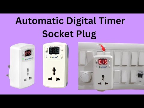 Digital Smart Plus Socket || Automatic Cut Off Digital Timer Socket Plug || LEYDEN TM-PLG Timer Plug
