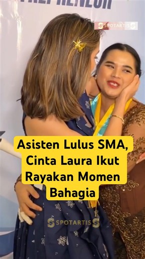 Heartwarming Moment as Cinta Laura Accompanies Assistant at High School Graduation #celebrityspot...