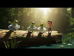 Ten Tiny Frogs Dance on a Log | Fun Nursery Rhymes and Kids Songs Collection