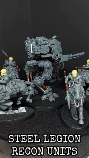 Imperial Guard - Sentinel and Rough Riders #kitbash #warhammer40k #miniaturepainter