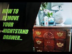 DIY : "How to Remove Your Dresser Drawer" (Nightstand)