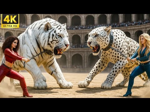 Golden Lion vs. White Leopard: Who Is the King of Predators?”