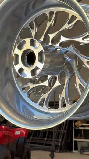 Polished aluminum wheels🛞 #customcoatings #powdercoating #wheels | Custom Coatings Powder Coating