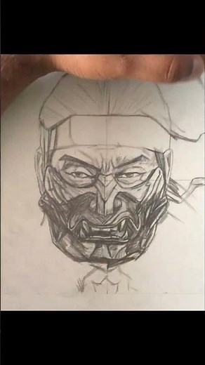#shorts How To Draw Jin Sakai From Ghost of Tsushima #art #drawing #ghostoftsushima #games Part - 1