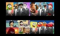 Mix of 4 videos from youtube : 16 meme city coffin dance