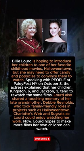 Billie Lourd Wants Her Kids to Watch Grandma Debbie Reynolds in ‘Halloweentown’ — With a Sweet Bribe