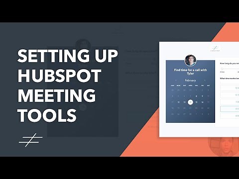 Setting up the Meetings Tool | HubSpot Tutorial