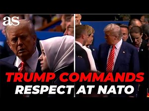 NATO BACKSTAGE MOMENT: Leaders FLOCK to TRUMP ahead of HIGH-STAKES MEETING ¡