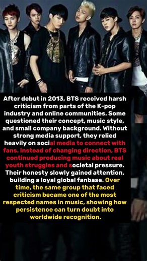 BTS Faced Harsh Criticism Early 😢