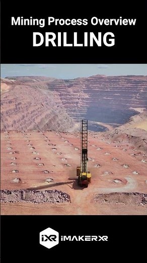 Mining Drilling Process Overview in 3D Animation