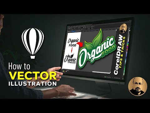 CorelDraw Eye-Catching Vector Illustration Label Design