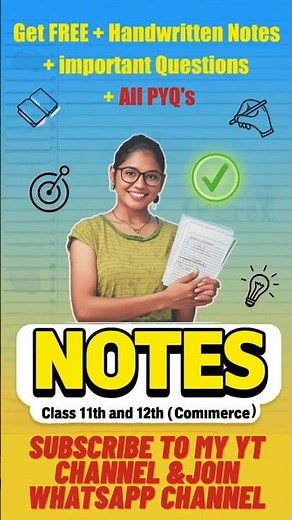 Free Class 12 & 11 Commerce Notes | PYQ & Important Questions 2025 | HSC Board