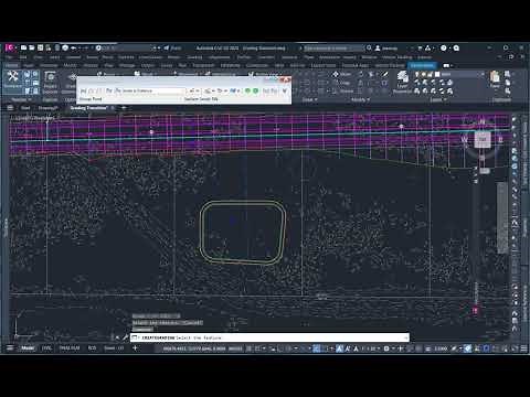 Grading Transitions for a Civil 3D Pond