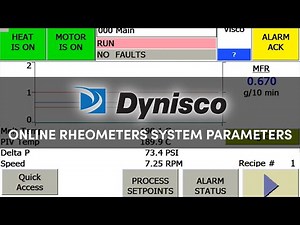 Dynisco Online Rheometers - System Parameters