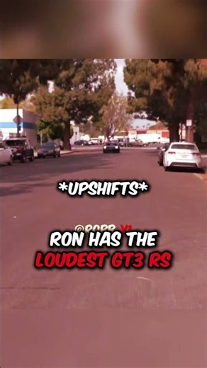 RON HAS THE LOUDEST GT3 RS 😱