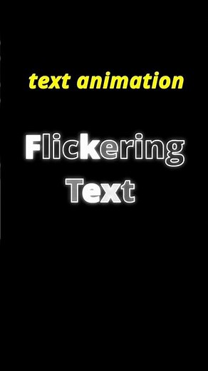 Flickering Text Animation in DaVinci Resolve (Trendy Text Effect