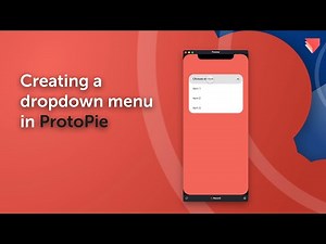 Creating a dropdown menu in ProtoPie