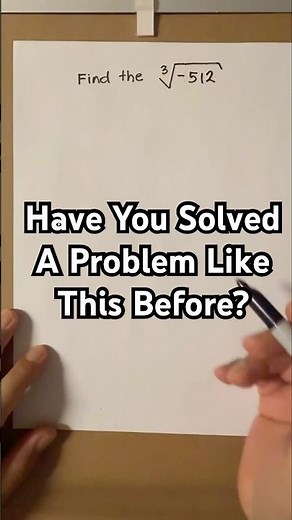 Find the cube root of a negative number #maths #mathematics #mathhelp