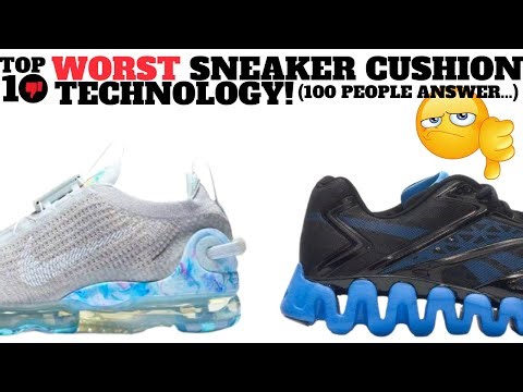 Top 10 WORST Sneaker Cushion Technologies (Answered By 100 People)