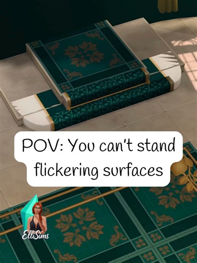 Are you frustrated with flickering surfaces too? I couldn't let this ruin my ballroom 😭. Let me know how this works for you 💙💚💙