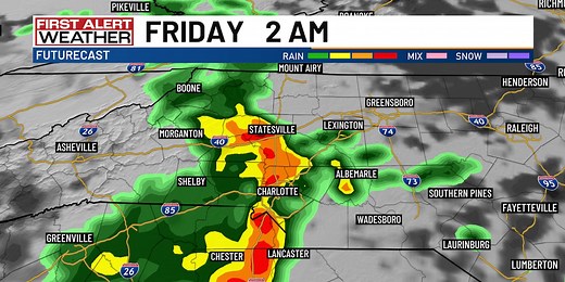 Interactive radar: Track potentially severe storms moving through North Carolina