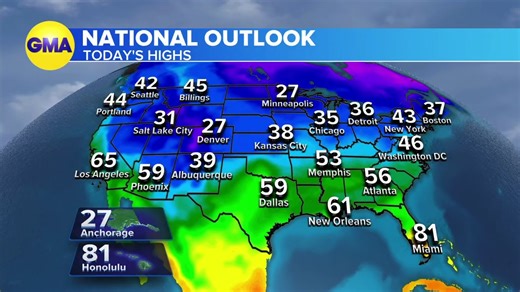 Nine states are under winter weather advisory as the storm sweeps across the country. https://gma.abc/3kskPqJo | Good Morning America