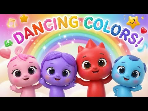 Dancing Colors! 🎨✨ Fun Kids Song About Colors