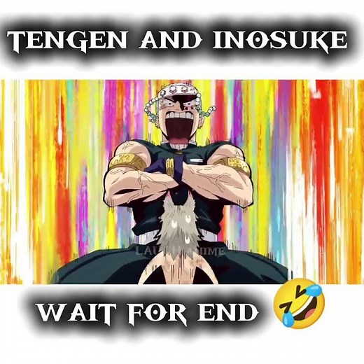 😁 inosuke and tengen funny moments 😂 😁 😂 #laughanime