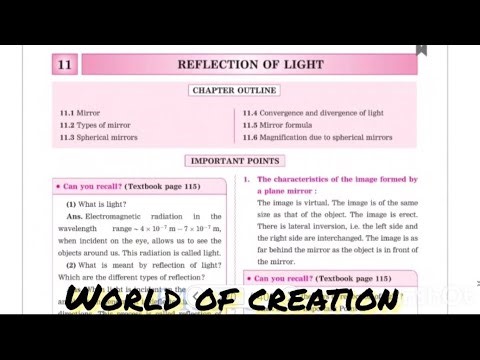 9th standard science lesson number 11. reflection of light answers from digest.😊