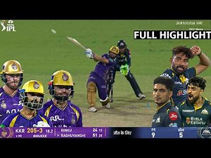 IPL 2026 KKR vs GT match full highlights, Kolkata vs Gujarat today ipl match highlights 2026