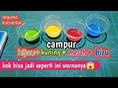 the color result from a mixture of green, yellow, red, blue