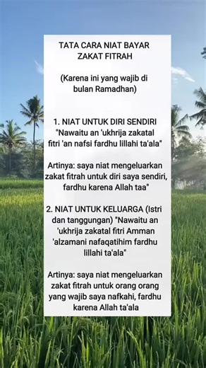 Tata cara bayar Zakat fitrah #quotes #muslim #islammic #fyppppppppppppppppp