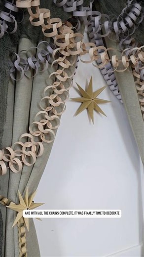 How I Made Paper Chain (Maille) Garlands! | #papergarlands #chainmail #chainmaille