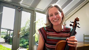 Still inside, but still playing. Our no. 2 2nd violin Emily Davis joins us from her conservatory to tell us a bit about herself, give some tips for caring for your instrument, answer some questions, and play us a bit of music. Stay safe, and see you soon. | Philharmonia Orchestra