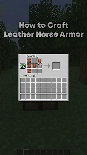 How to Craft Leather Horse Armor in Minecraft