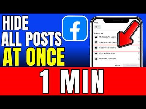 How To Hide All Posts On Facebook At Once 2026 (Fast And Easy)