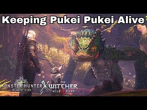 MHW X Witcher 3 All Rewards And True Ending! Keeping Pukei Pukei Alive | Monster Hunter World