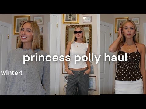 winter princess polly try on haul