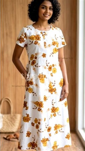 Floral Casual Dress | Easy Summer Outfit 🌼 #shorts