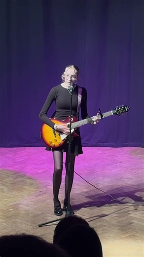 Anna sings her own song at Wolverhampton Music Service Recital Evening
