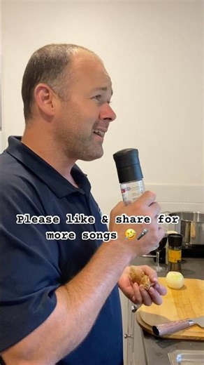 Singing While Cooking in the Kitchen 😂🎶